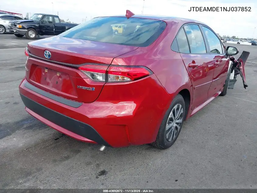JTDEAMDE1NJ037852 2022 Toyota Corolla Hybrid Le