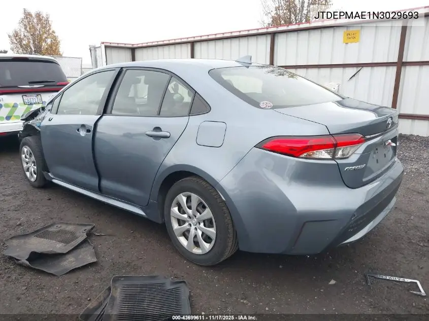 JTDEPMAE1N3029693 2022 Toyota Corolla Le
