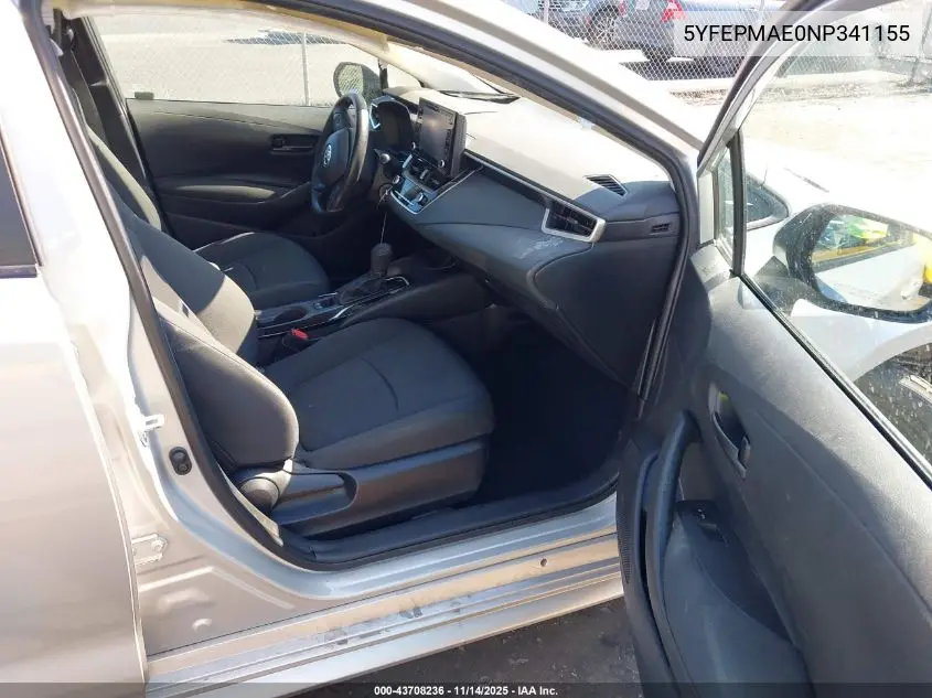 5YFEPMAE0NP341155 2022 Toyota Corolla Le