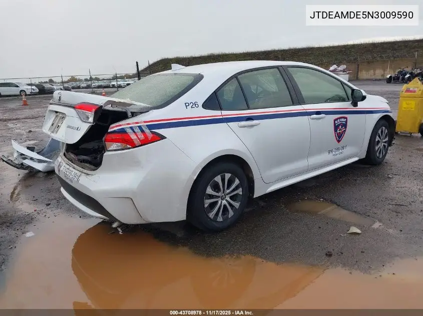 JTDEAMDE5N3009590 2022 Toyota Corolla Hybrid Le