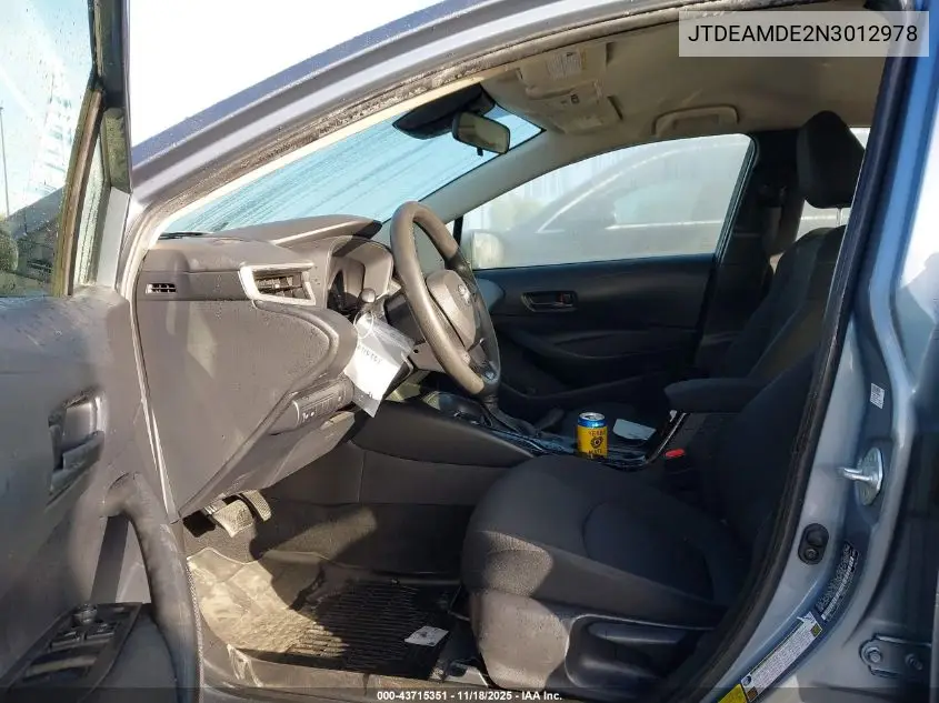JTDEAMDE2N3012978 2022 Toyota Corolla Hybrid Le