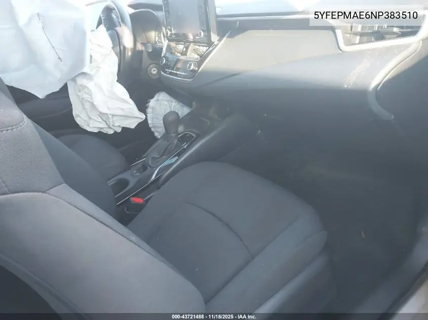 5YFEPMAE6NP383510 2022 Toyota Corolla Le