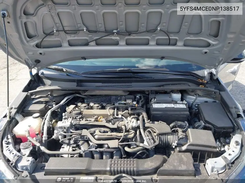 5YFS4MCE0NP138517 2022 Toyota Corolla Se Apex Edition