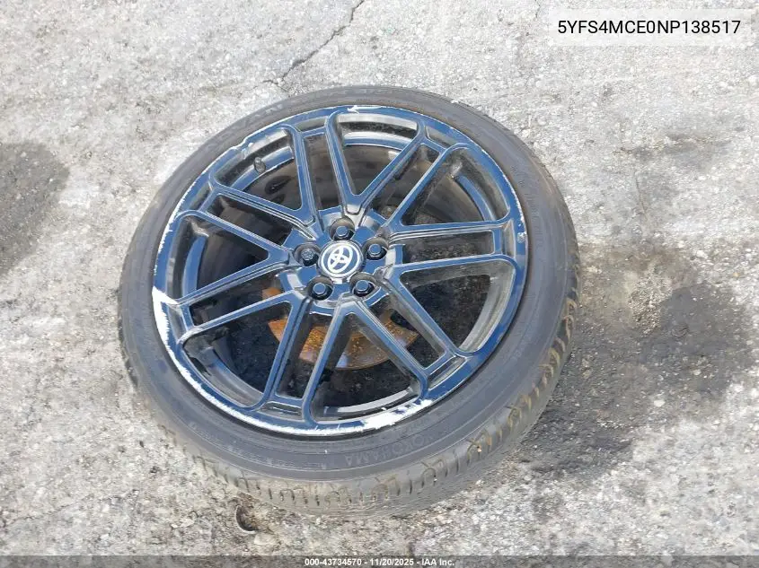 5YFS4MCE0NP138517 2022 Toyota Corolla Se Apex Edition