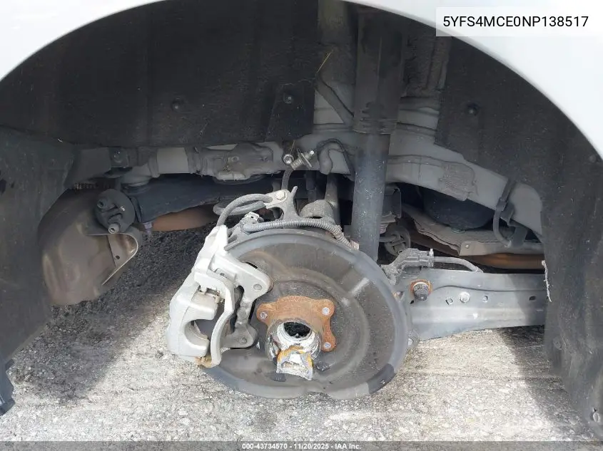 5YFS4MCE0NP138517 2022 Toyota Corolla Se Apex Edition