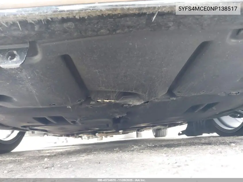 5YFS4MCE0NP138517 2022 Toyota Corolla Se Apex Edition