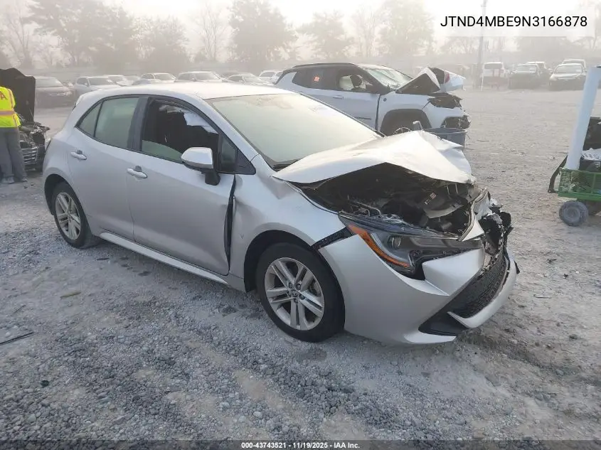 JTND4MBE9N3166878 2022 Toyota Corolla Se
