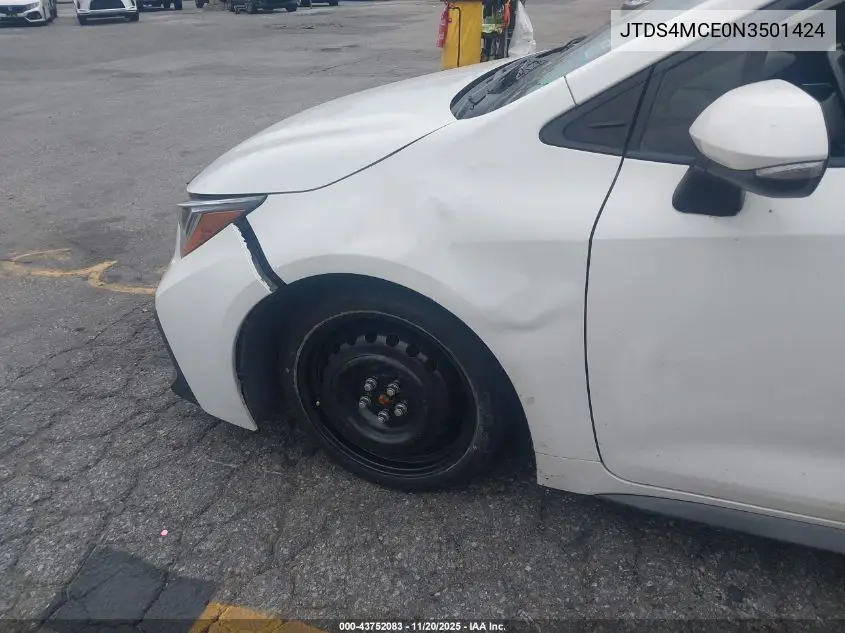 JTDS4MCE0N3501424 2022 Toyota Corolla Se