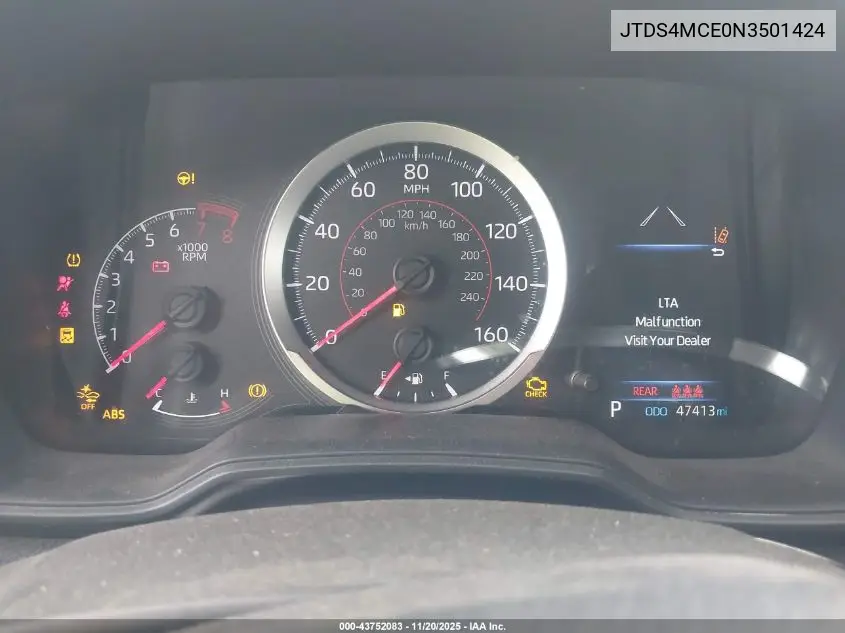JTDS4MCE0N3501424 2022 Toyota Corolla Se