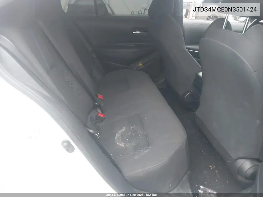 JTDS4MCE0N3501424 2022 Toyota Corolla Se