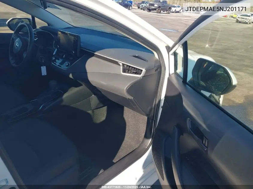 JTDEPMAE5NJ201171 2022 Toyota Corolla Le