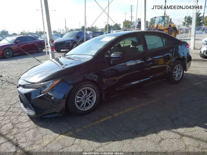 JTDEAMDE0NJ043948 2022 Toyota Corolla Hybrid Le