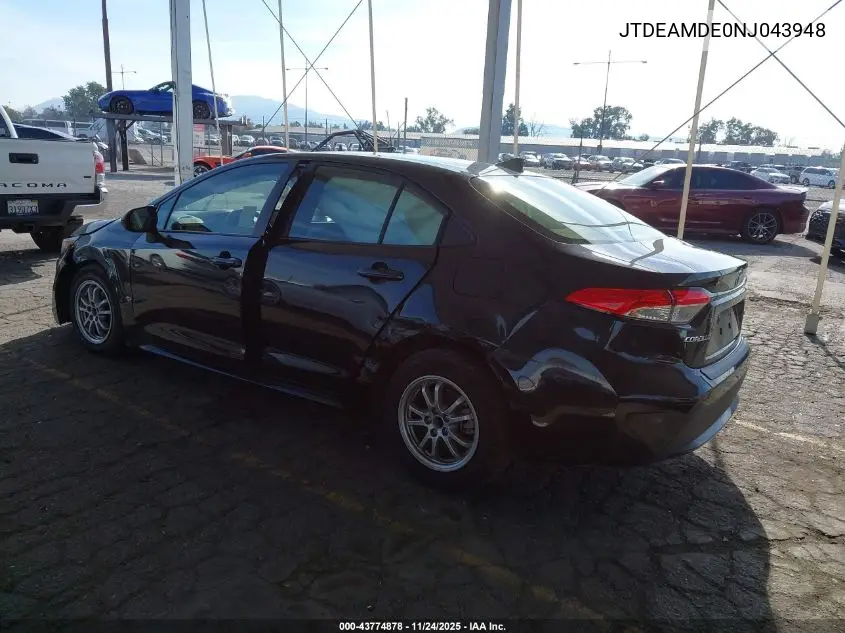 JTDEAMDE0NJ043948 2022 Toyota Corolla Hybrid Le
