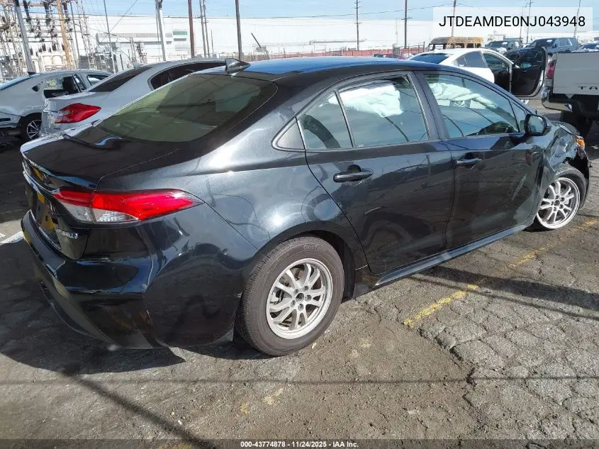 JTDEAMDE0NJ043948 2022 Toyota Corolla Hybrid Le