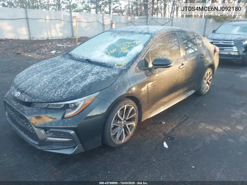 JTDS4MCE6NJ092180 2022 Toyota Corolla Se
