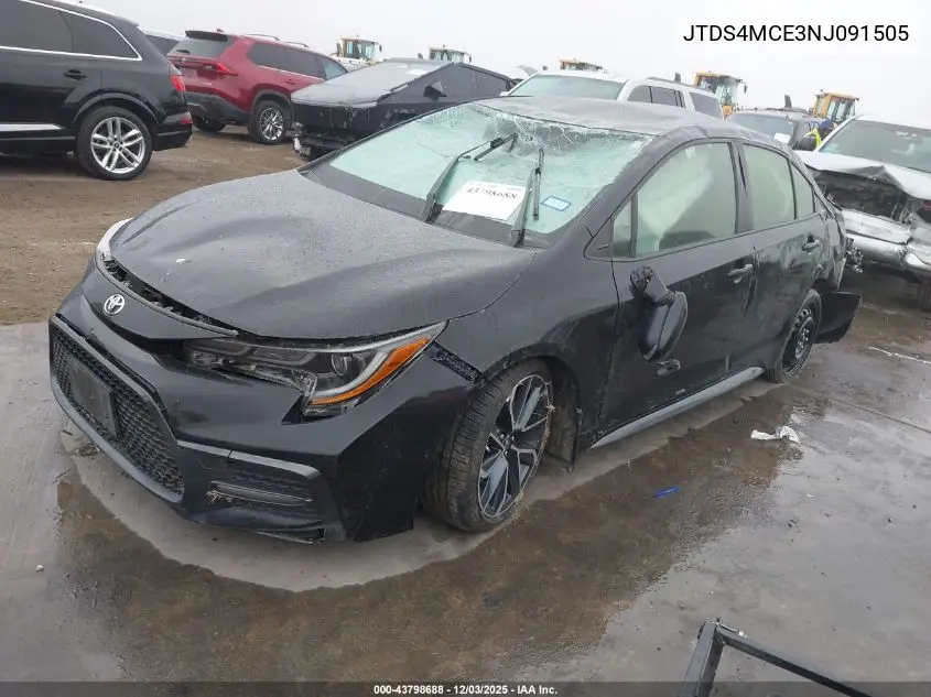 JTDS4MCE3NJ091505 2022 Toyota Corolla Se
