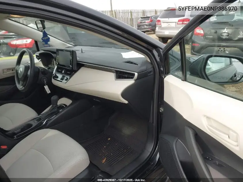 5YFEPMAE0NP386970 2022 Toyota Corolla Le