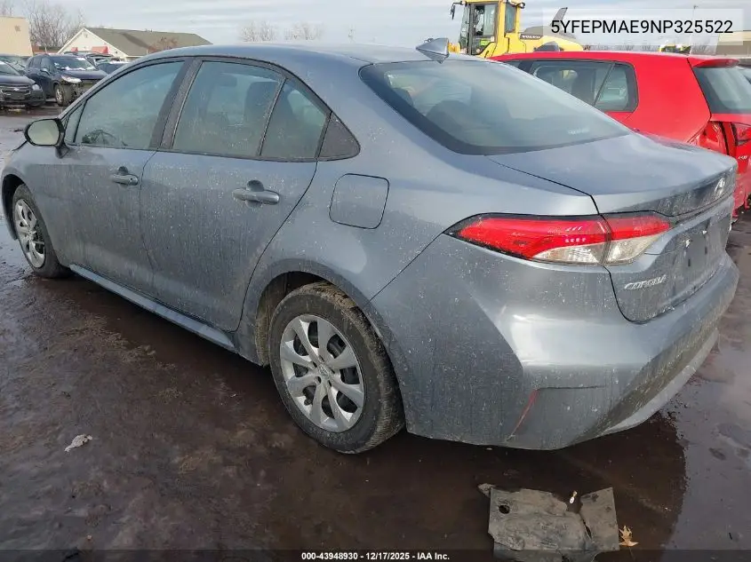 5YFEPMAE9NP325522 2022 Toyota Corolla Le