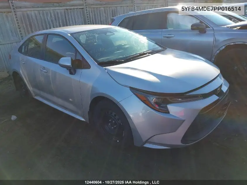 5YFB4MDE7PP016514 2023 Toyota Corolla Le