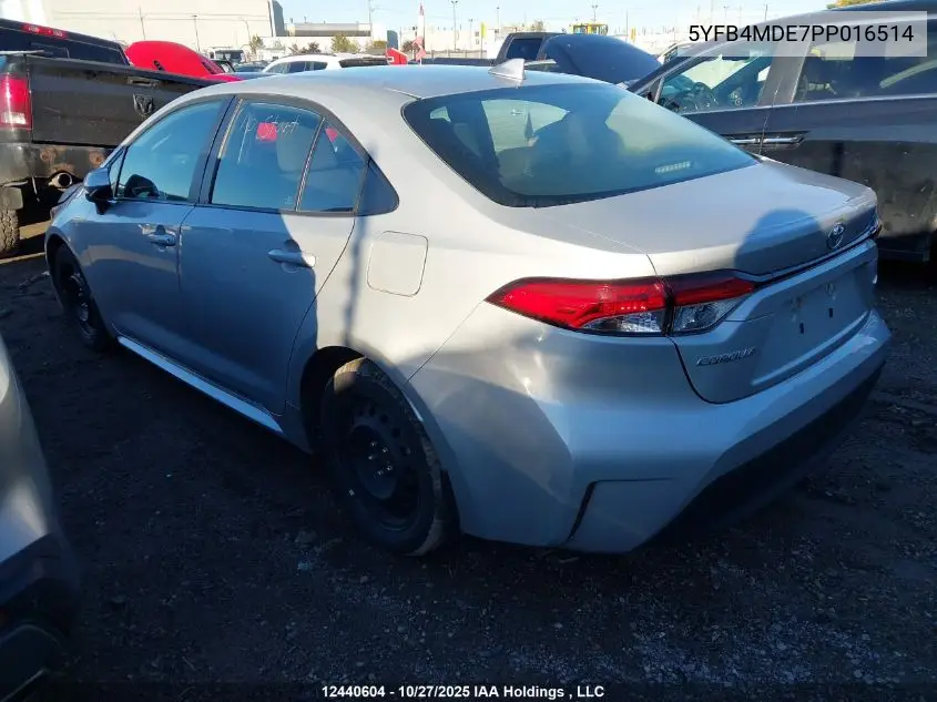 5YFB4MDE7PP016514 2023 Toyota Corolla Le