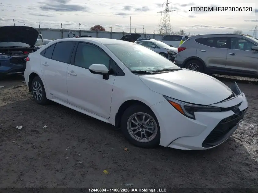 JTDBDMHE3P3006520 2023 Toyota Corolla Hybrid Le
