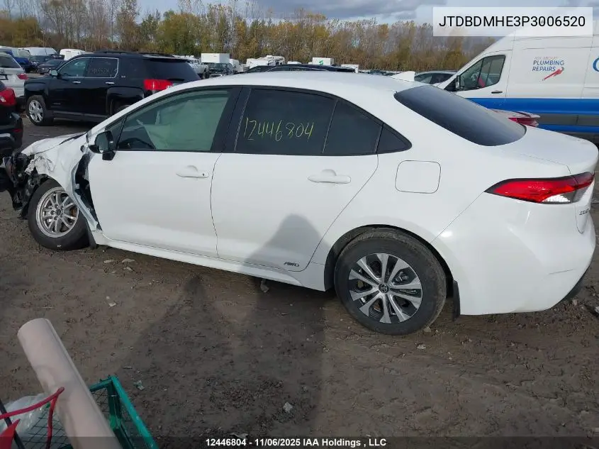 JTDBDMHE3P3006520 2023 Toyota Corolla Hybrid Le