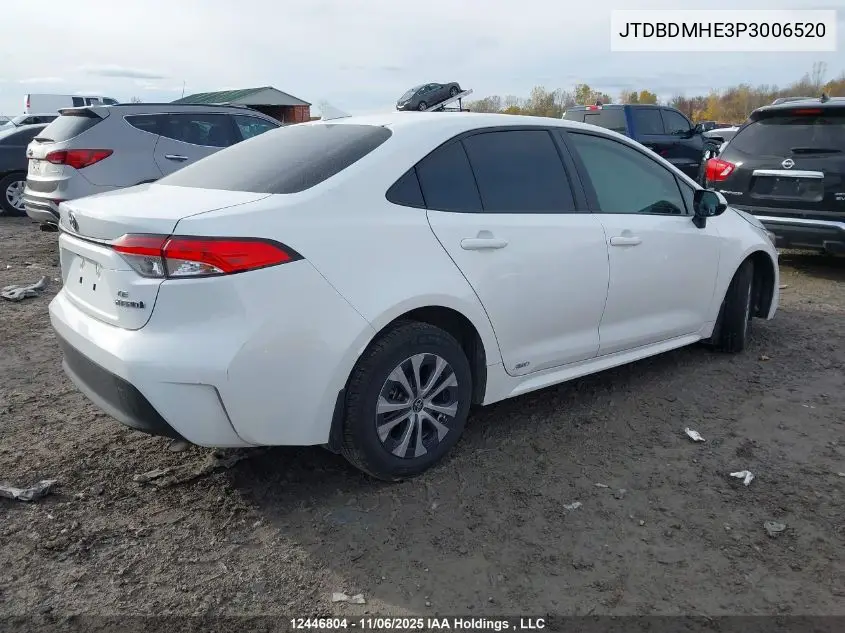 JTDBDMHE3P3006520 2023 Toyota Corolla Hybrid Le