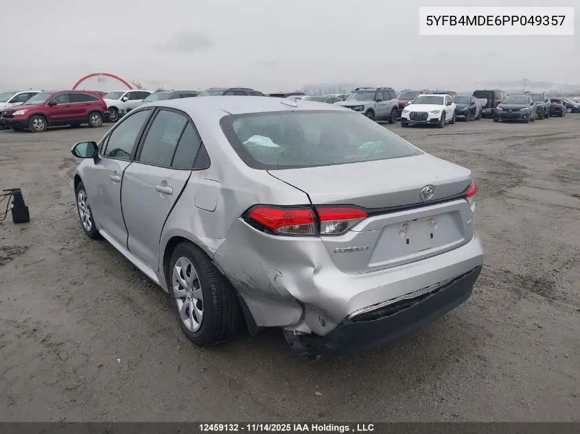 5YFB4MDE6PP049357 2023 Toyota Corolla Le