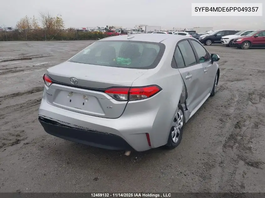 5YFB4MDE6PP049357 2023 Toyota Corolla Le