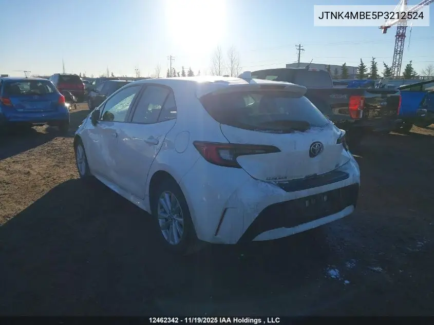 JTNK4MBE5P3212524 2023 Toyota Corolla Se