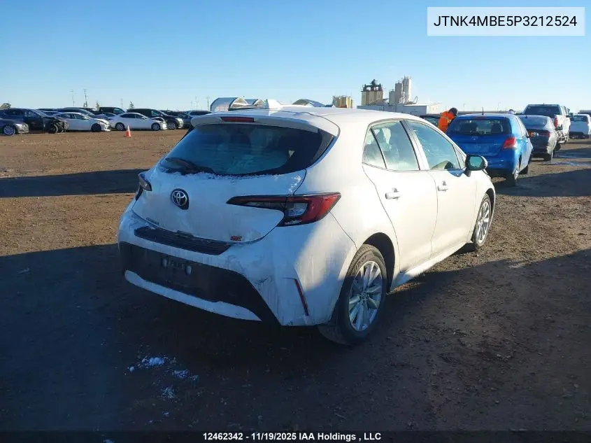 JTNK4MBE5P3212524 2023 Toyota Corolla Se