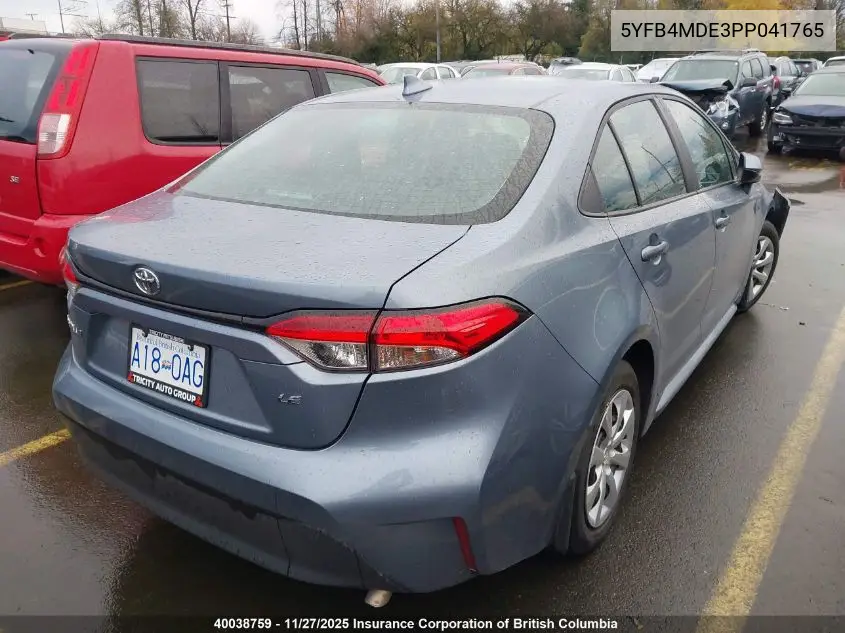 5YFB4MDE3PP041765 2023 Toyota Corolla Le