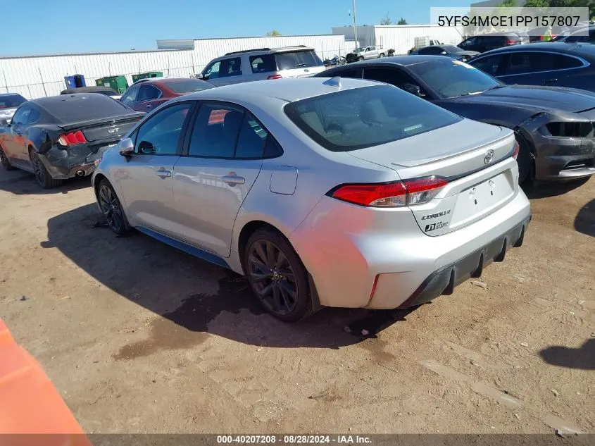 2023 Toyota Corolla Se VIN: 5YFS4MCE1PP157807 Lot: 40207208