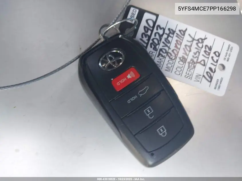 5YFS4MCE7PP166298 2023 Toyota Corolla Se