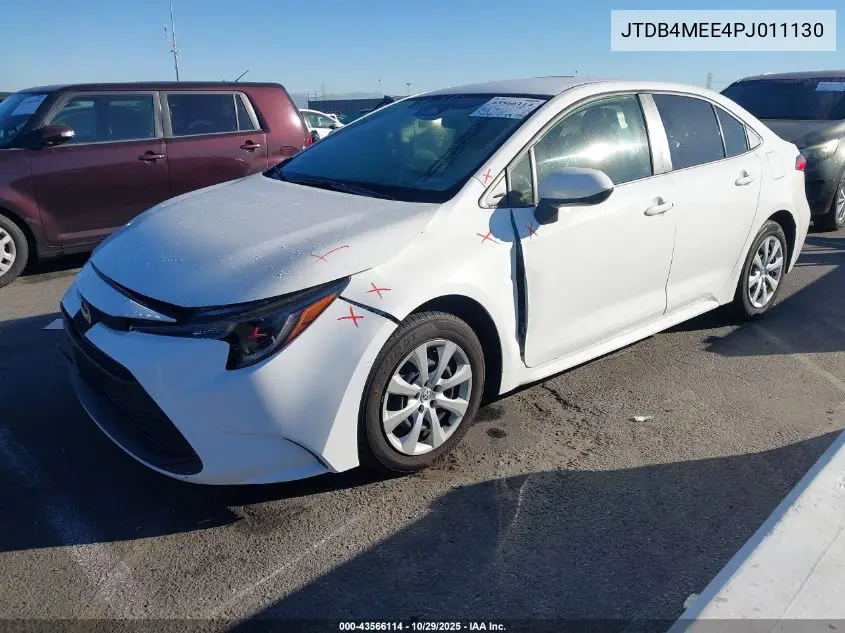 JTDB4MEE4PJ011130 2023 Toyota Corolla Le
