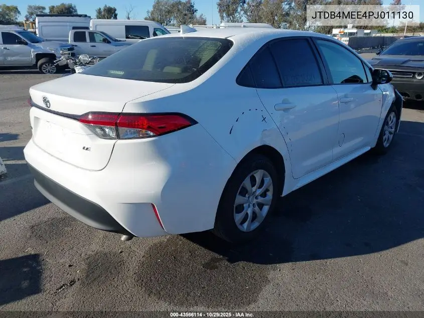 JTDB4MEE4PJ011130 2023 Toyota Corolla Le
