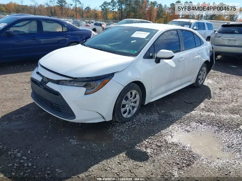 5YFB4MDE4PP004675 2023 Toyota Corolla Le