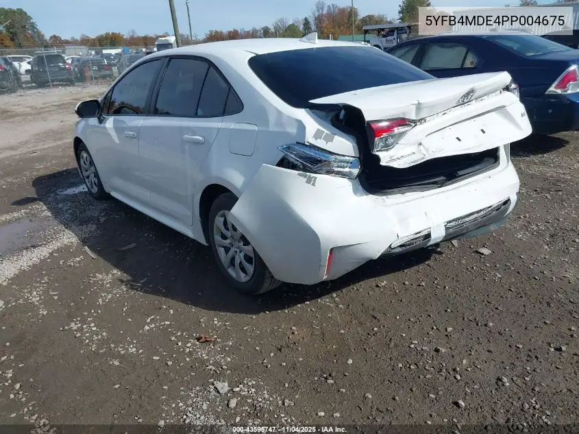 5YFB4MDE4PP004675 2023 Toyota Corolla Le