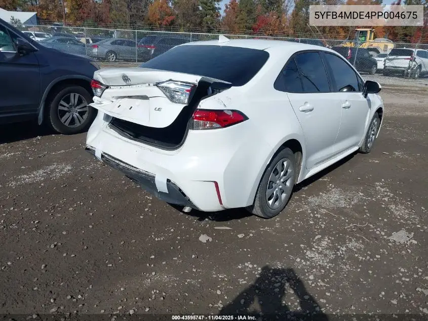 5YFB4MDE4PP004675 2023 Toyota Corolla Le