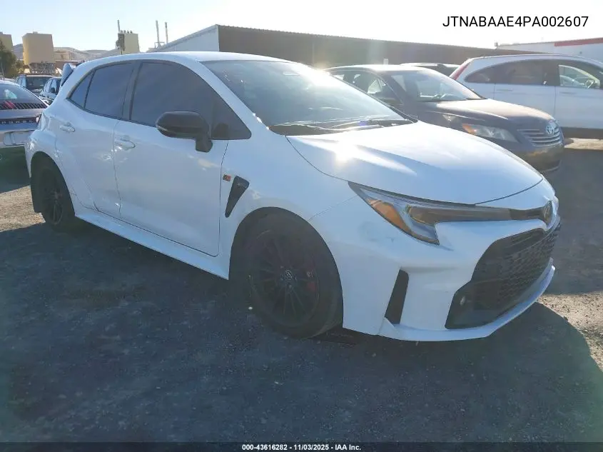 JTNABAAE4PA002607 2023 Toyota Gr Corolla Core