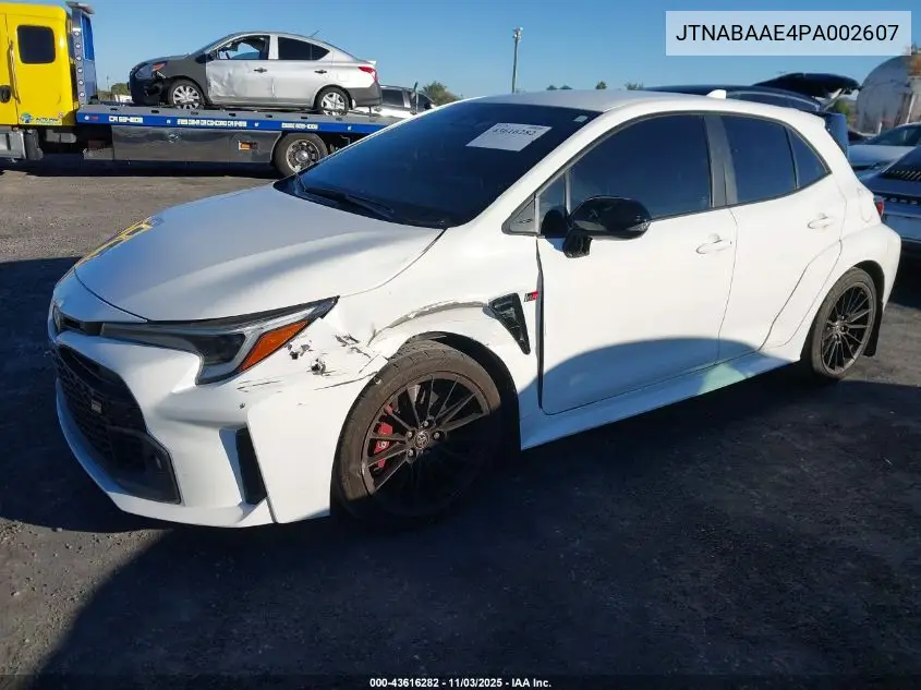 JTNABAAE4PA002607 2023 Toyota Gr Corolla Core