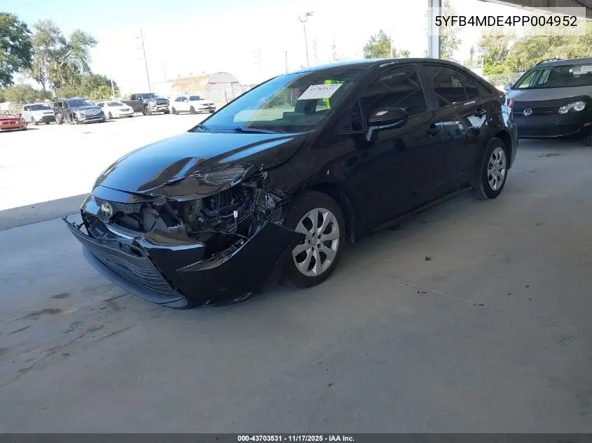 5YFB4MDE4PP004952 2023 Toyota Corolla Le