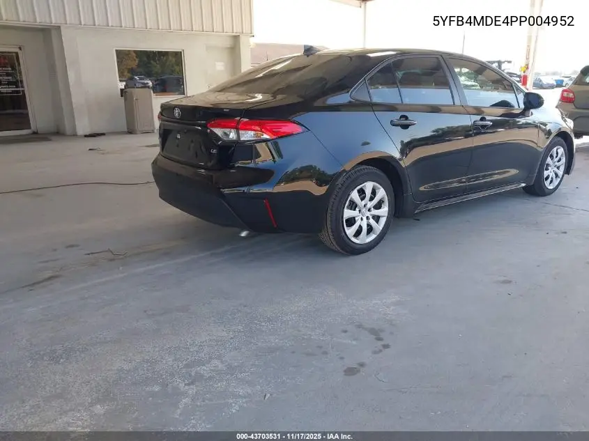 5YFB4MDE4PP004952 2023 Toyota Corolla Le