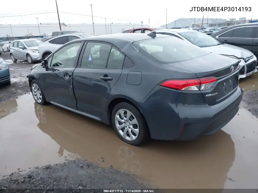 JTDB4MEE4P3014193 2023 Toyota Corolla Le