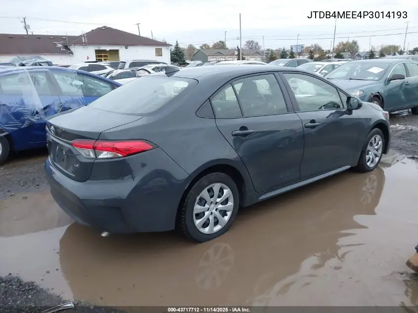JTDB4MEE4P3014193 2023 Toyota Corolla Le