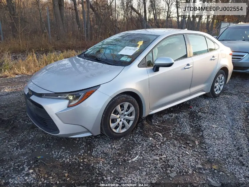 JTDB4MEE0PJ002554 2023 Toyota Corolla Le