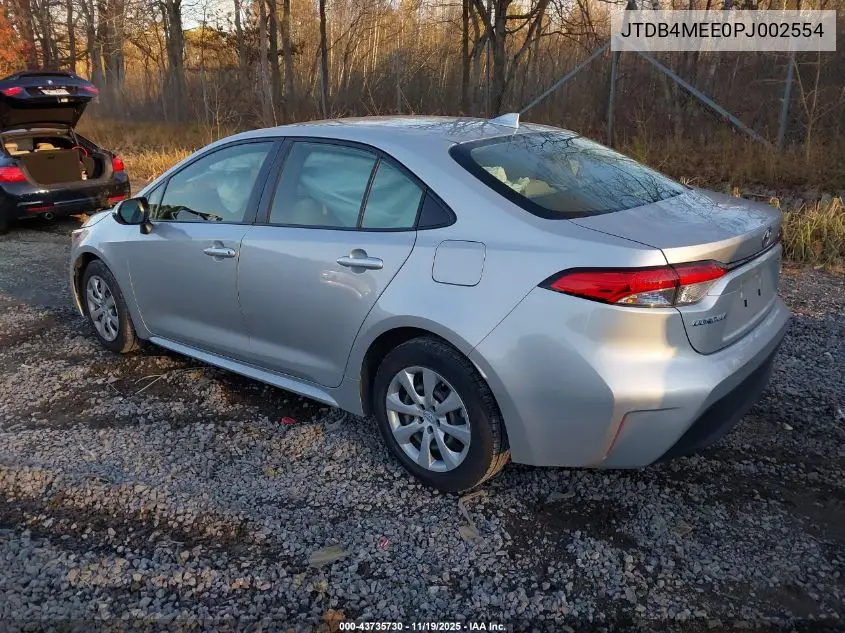 JTDB4MEE0PJ002554 2023 Toyota Corolla Le