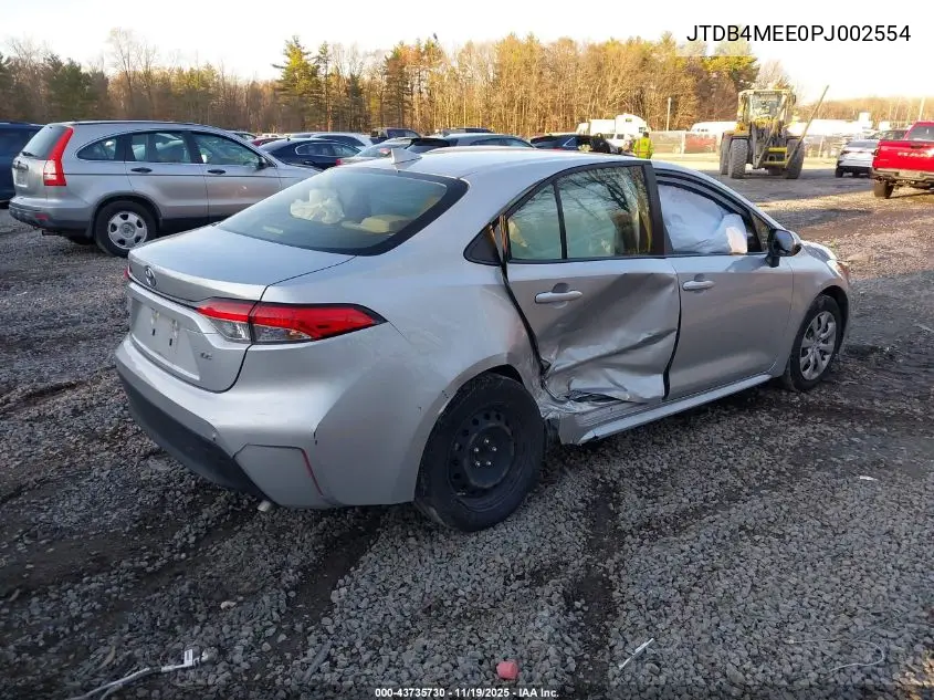 JTDB4MEE0PJ002554 2023 Toyota Corolla Le