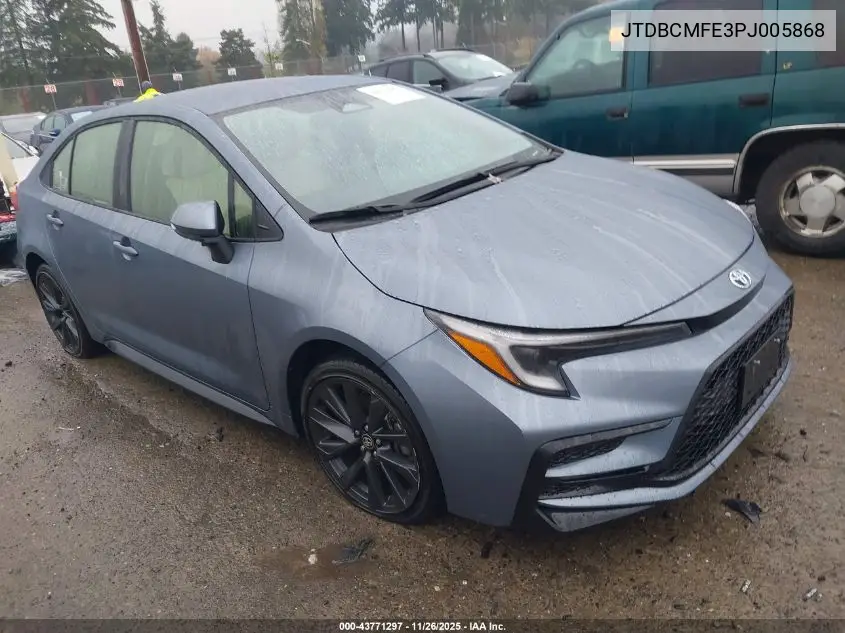 JTDBCMFE3PJ005868 2023 Toyota Corolla Hybrid Se