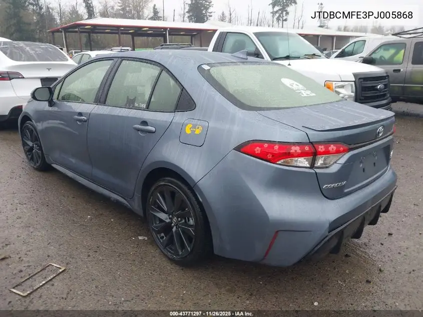 JTDBCMFE3PJ005868 2023 Toyota Corolla Hybrid Se